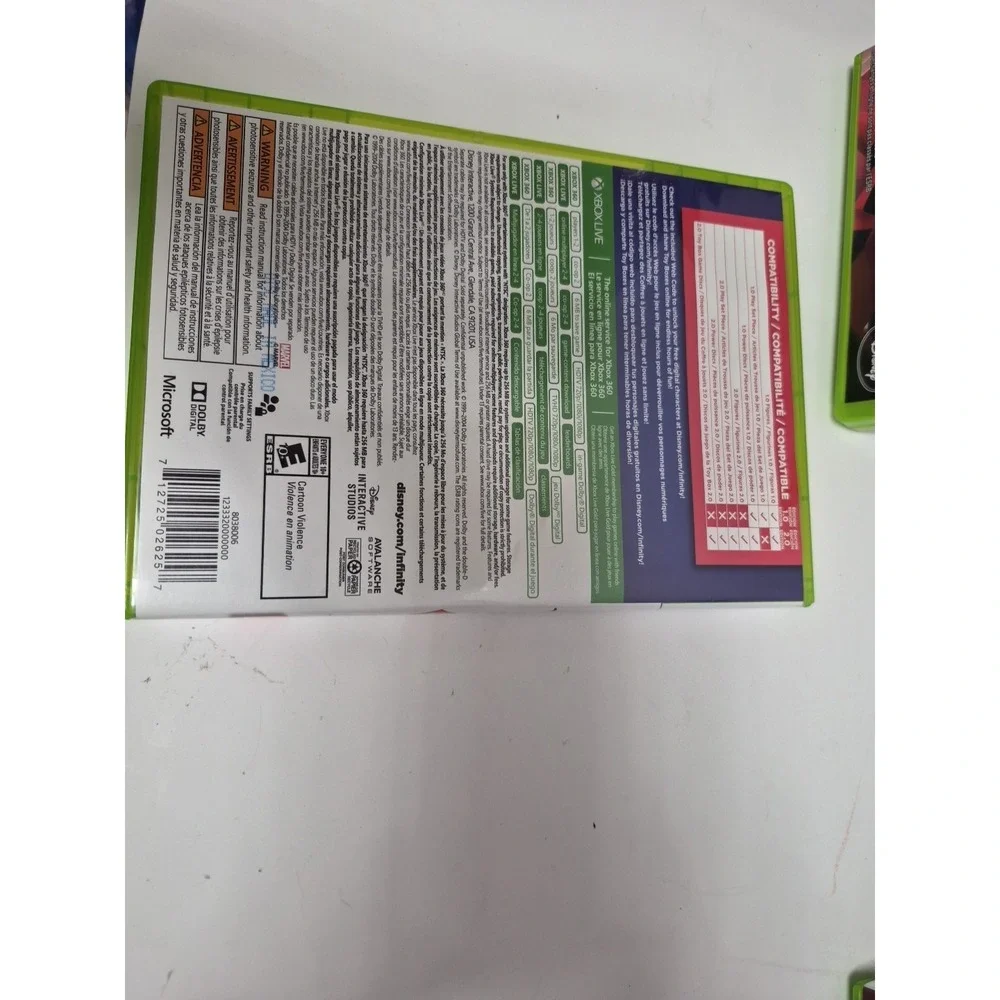 Lot Of 3 X Box 360 DVDs 1,2 &,3, Disney Infinity Gaming Fun